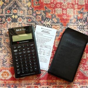 Texas Instruments BA II Plus Professional with Black Case